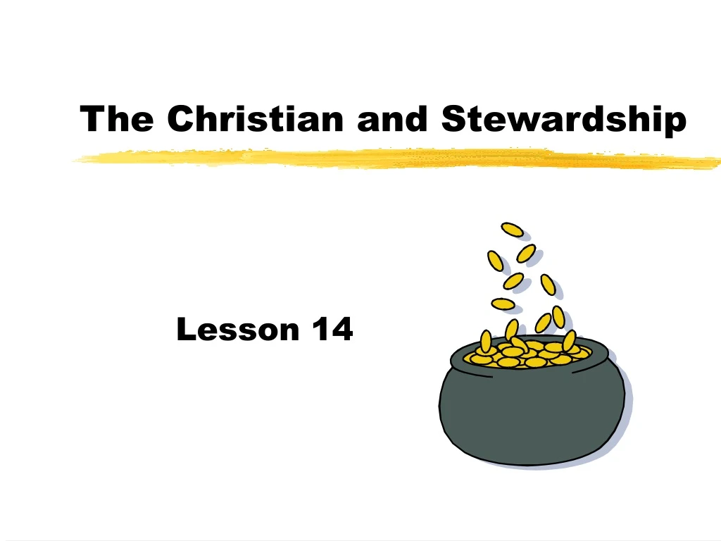 the christian and stewardship