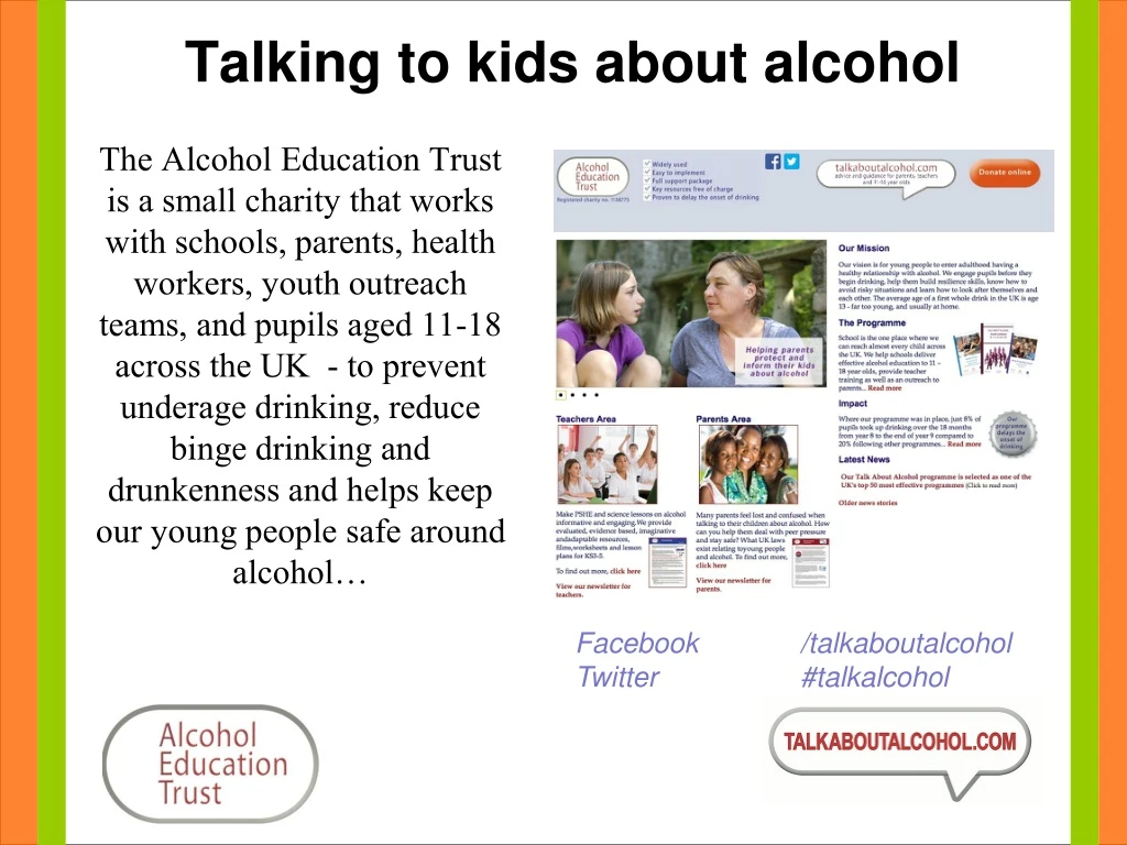 talking to kids about alcohol