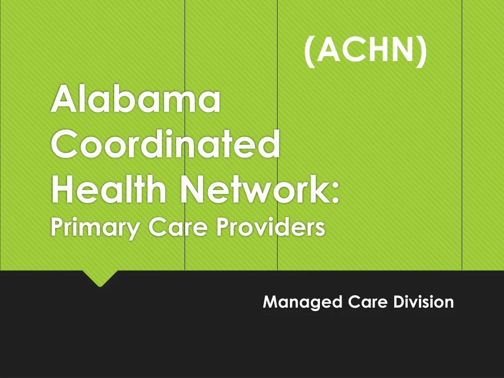 alabama coordinated health network primary care providers