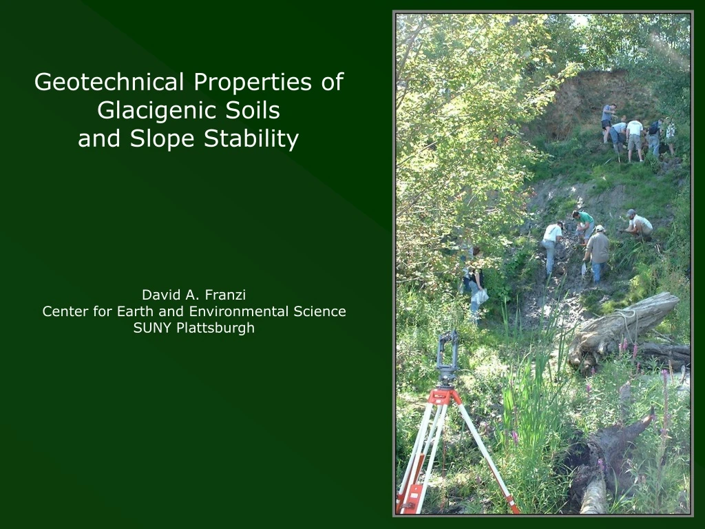 geotechnical properties of glacigenic soils