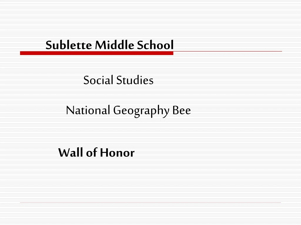 sublette middle school