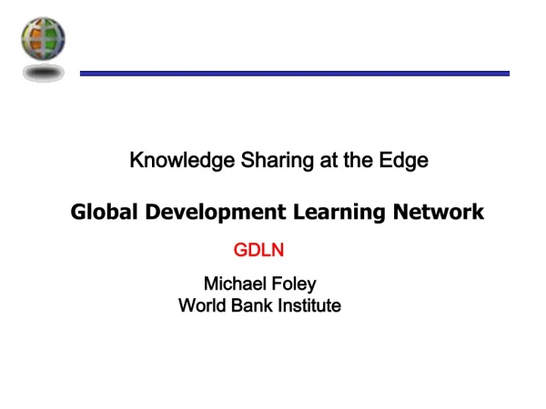 Global Development Learning Network