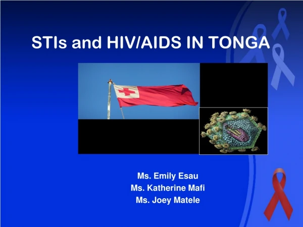 STIs and HIV/AIDS IN TONGA