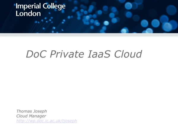 DoC Private IaaS Cloud
