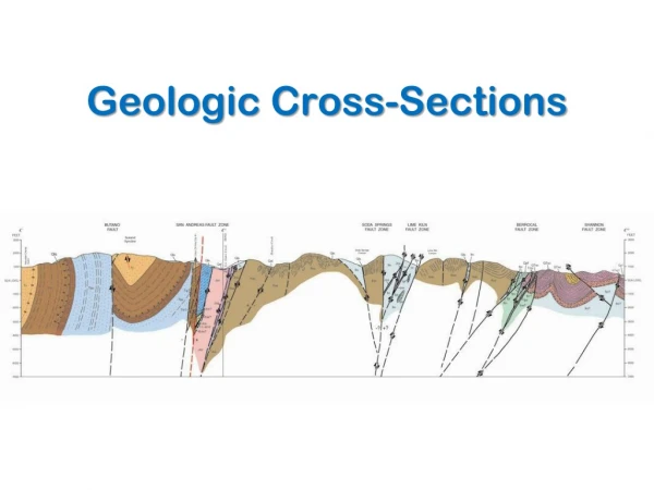Geologic Cross-Sections