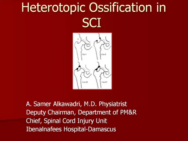 Heterotopic Ossification in SCI