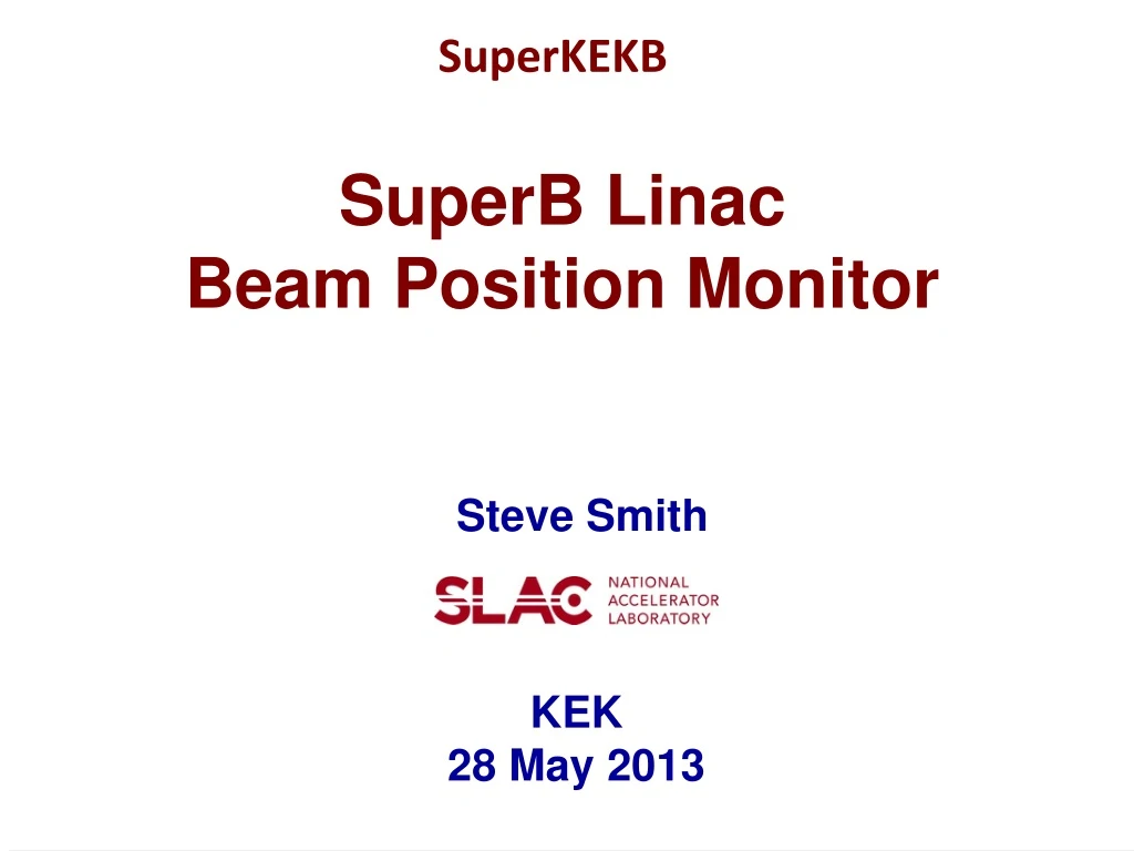 superb linac beam position monitor