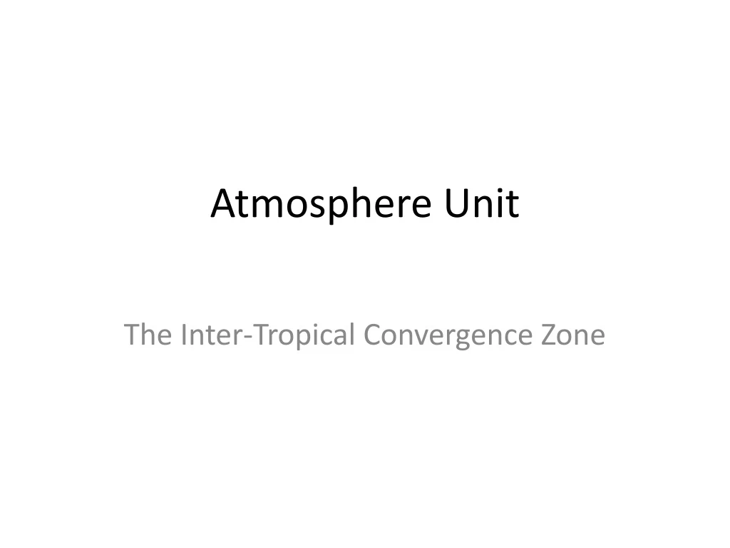 atmosphere unit