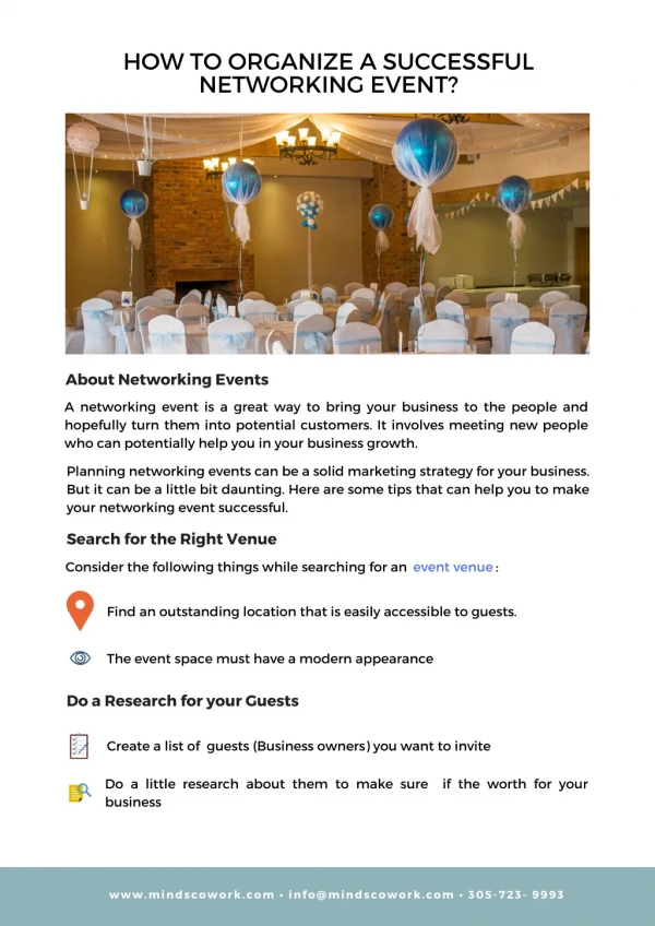How to Organize a Successful Networking Event?