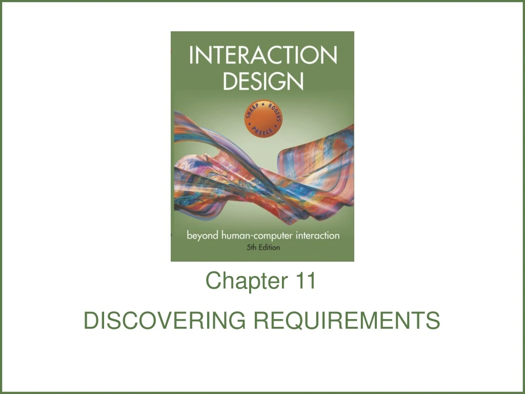 chapter 11 discovering requirements