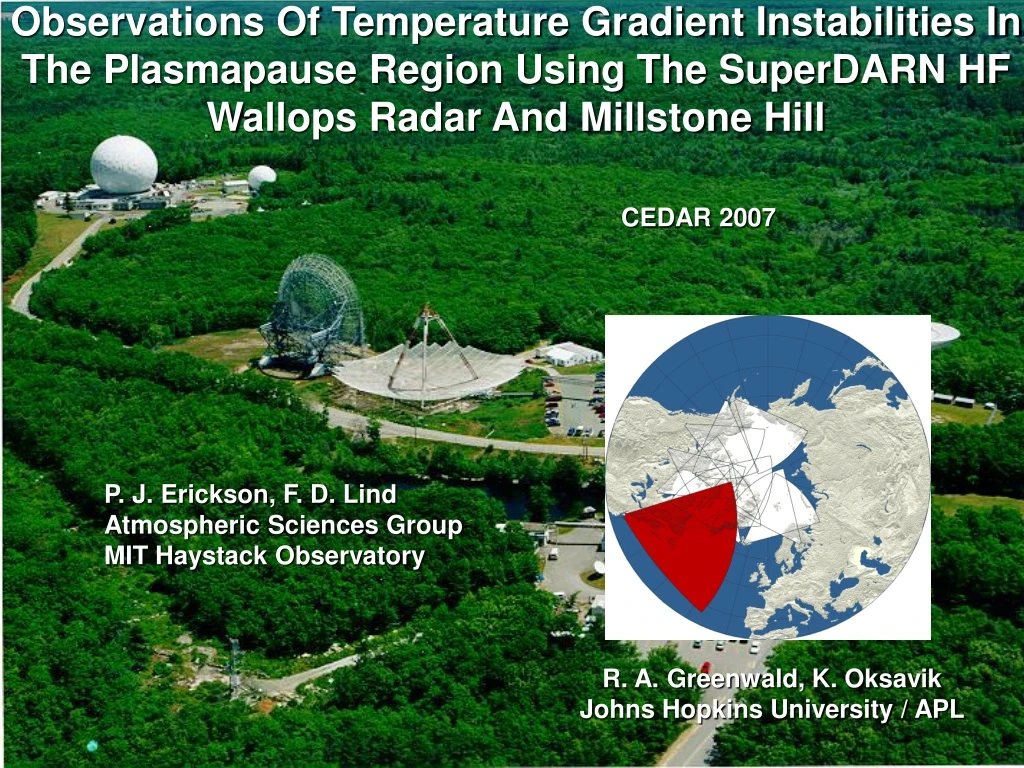 observations of temperature gradient