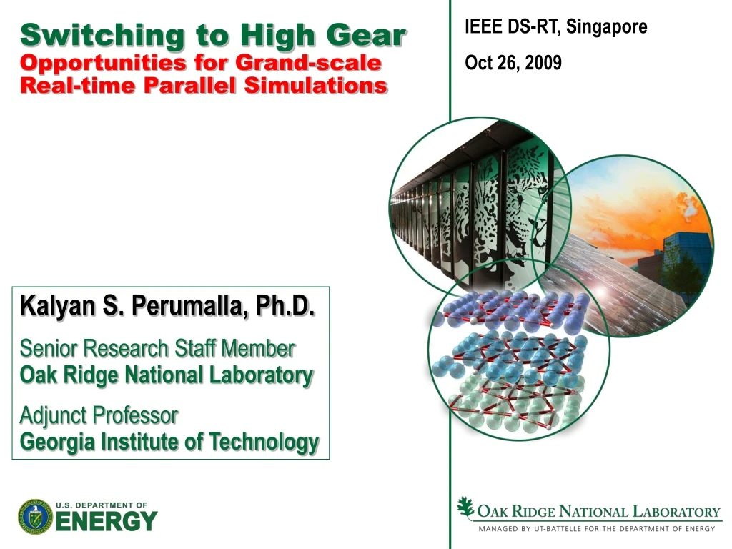 switching to high gear opportunities for grand scale real time parallel simulations