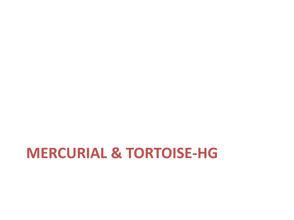 mercurial tortoise hg