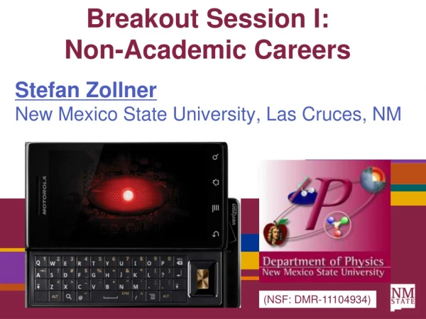 Breakout Session I: Non-Academic Careers