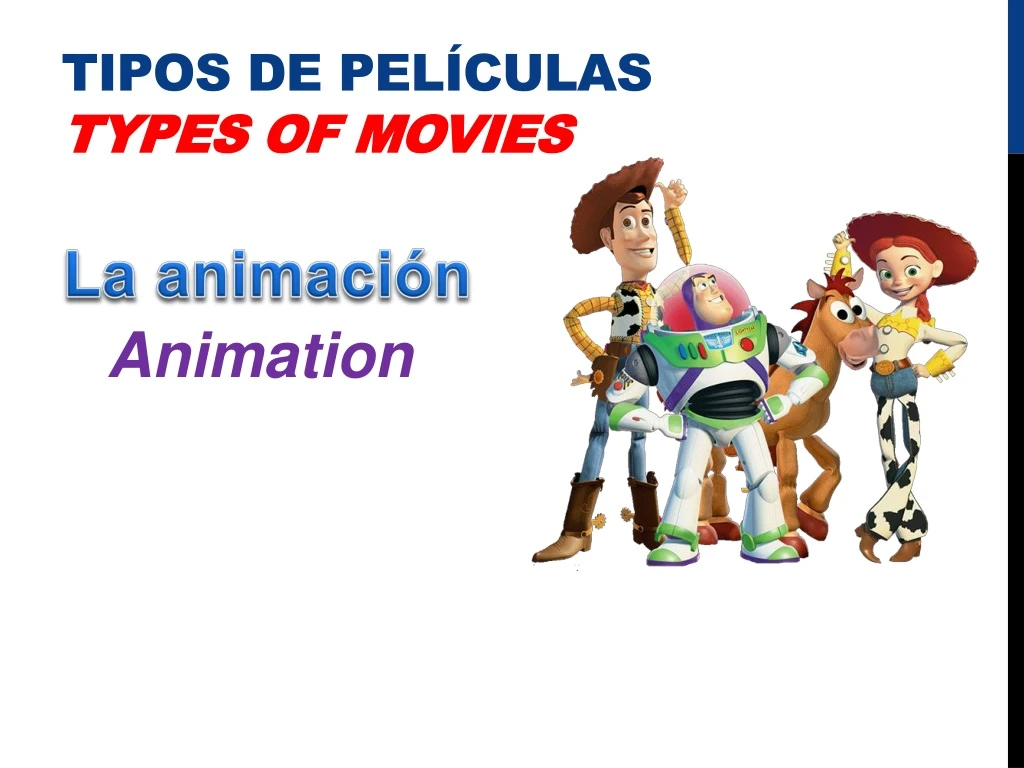 tipos de pel culas types of movies