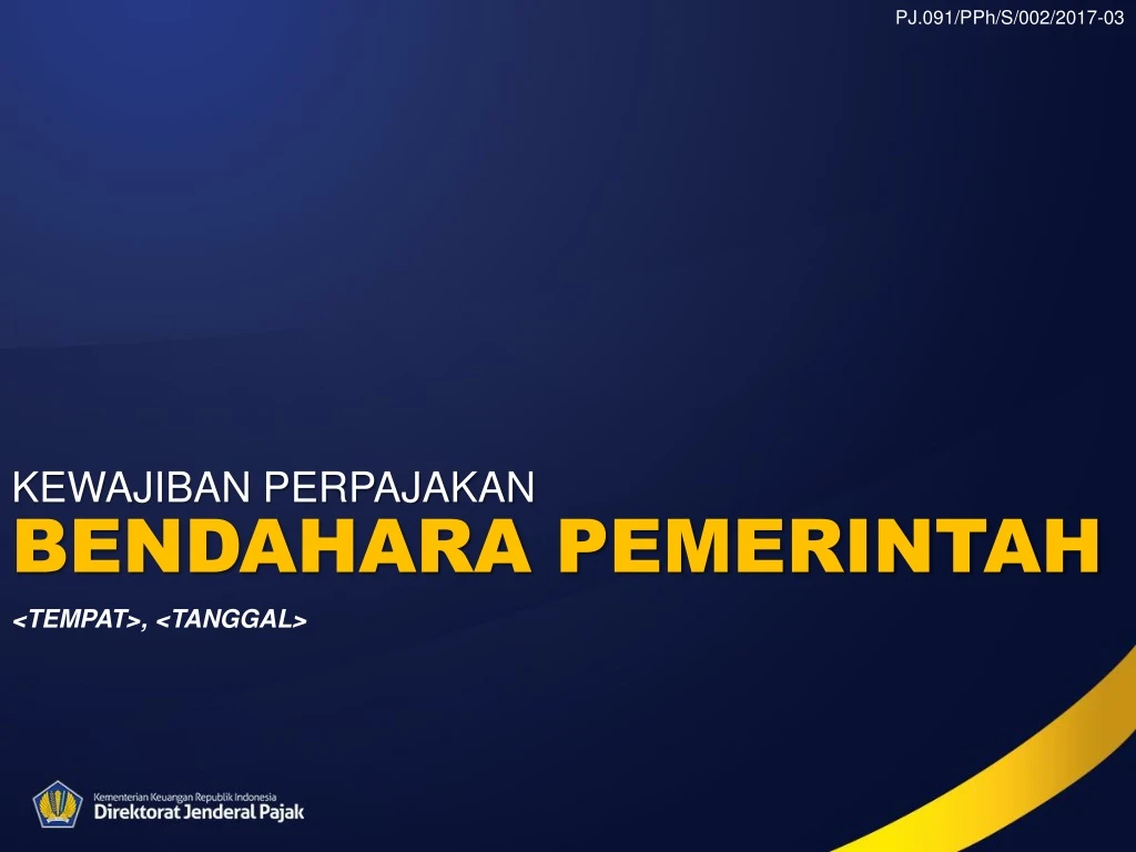 kewajiban perpajakan bendahara pemerintah