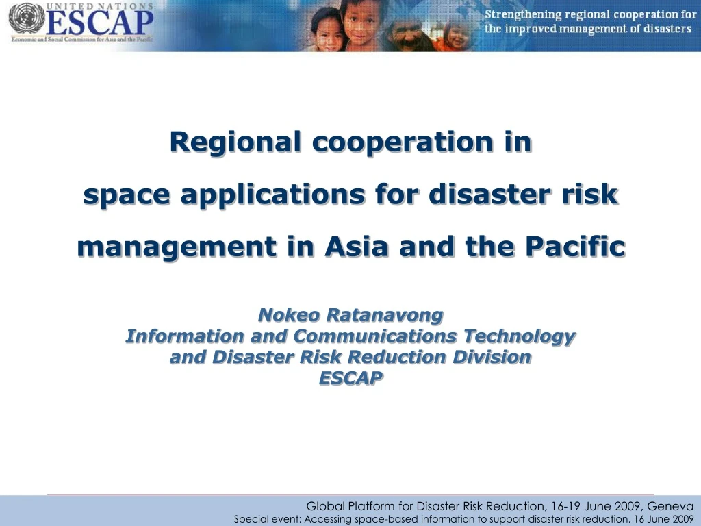 regional cooperation in space applications
