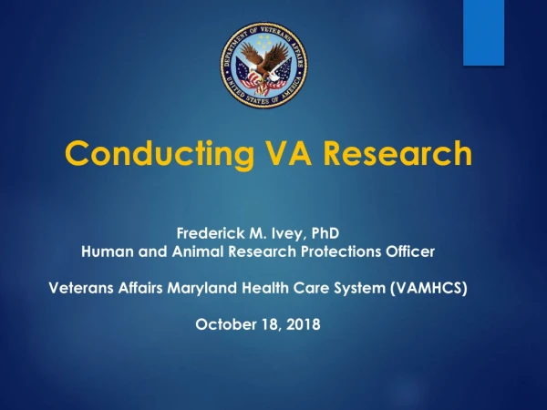 Conducting VA Research