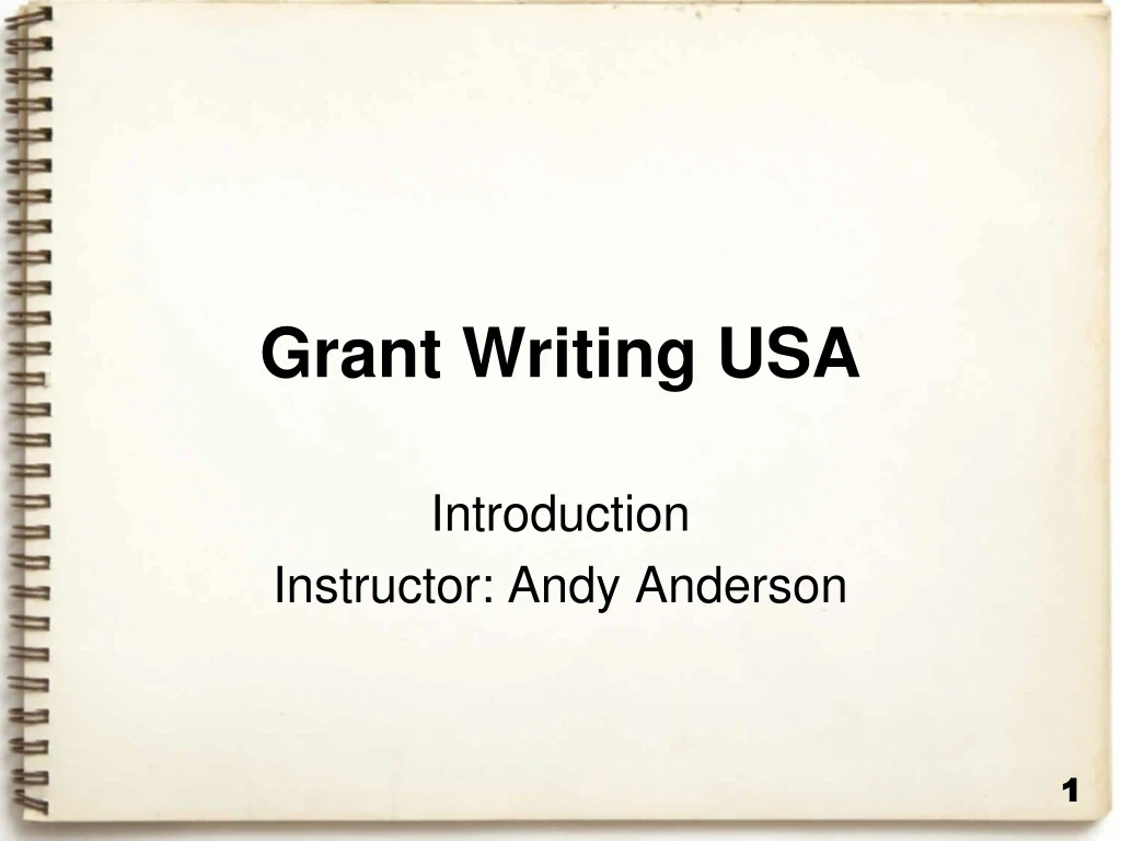 grant writing usa