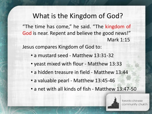 What is the Kingdom of God?