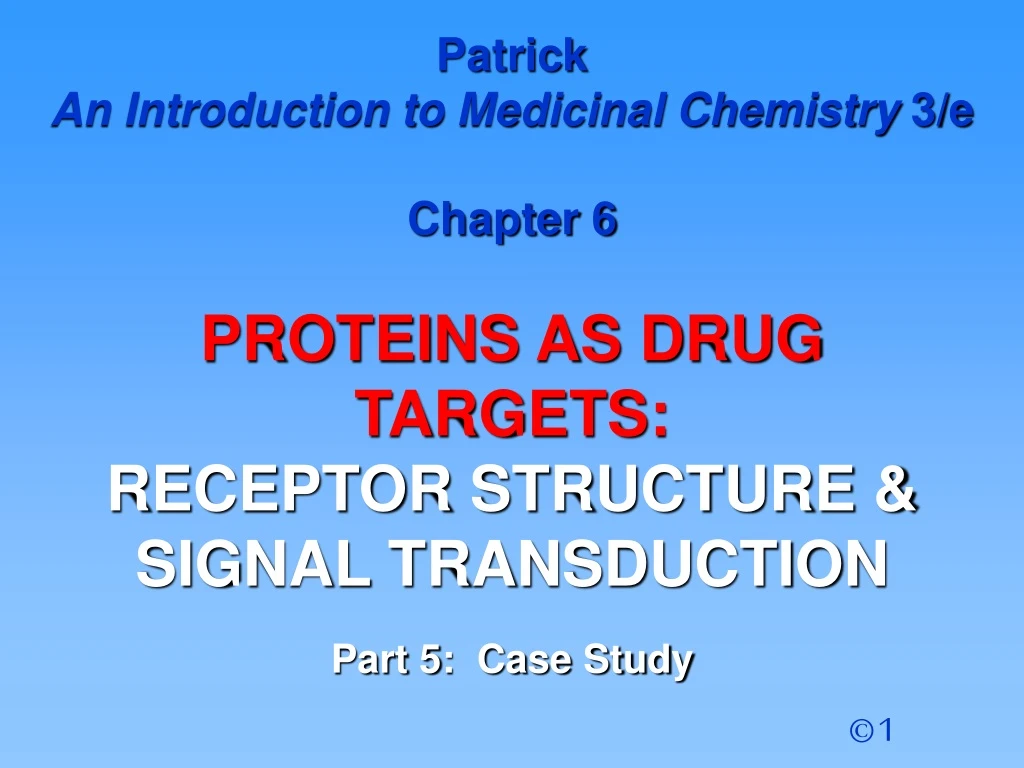 patrick an introduction to medicinal chemistry