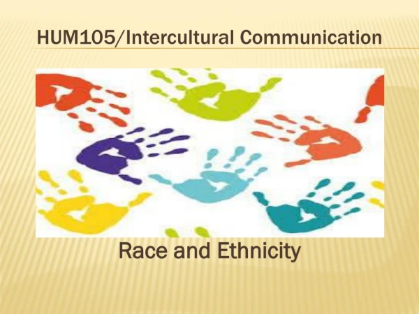 HUM105/Intercultural Communication