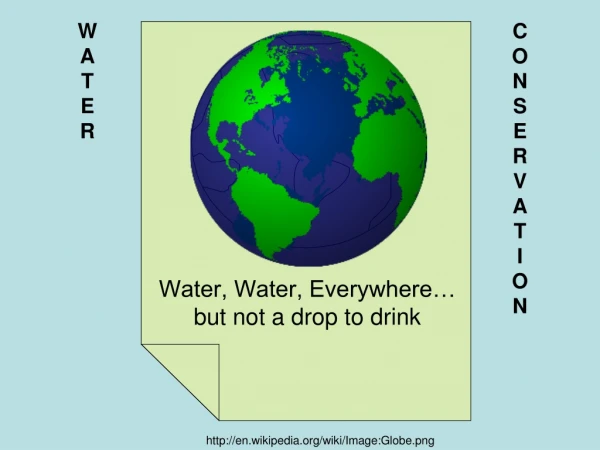 Water, Water, Everywhere… but not a drop to drink