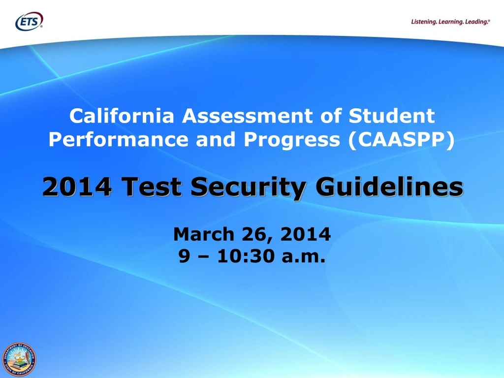 california assessment of student performance