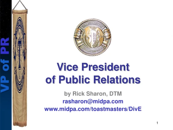 Vice President of Public Relations
