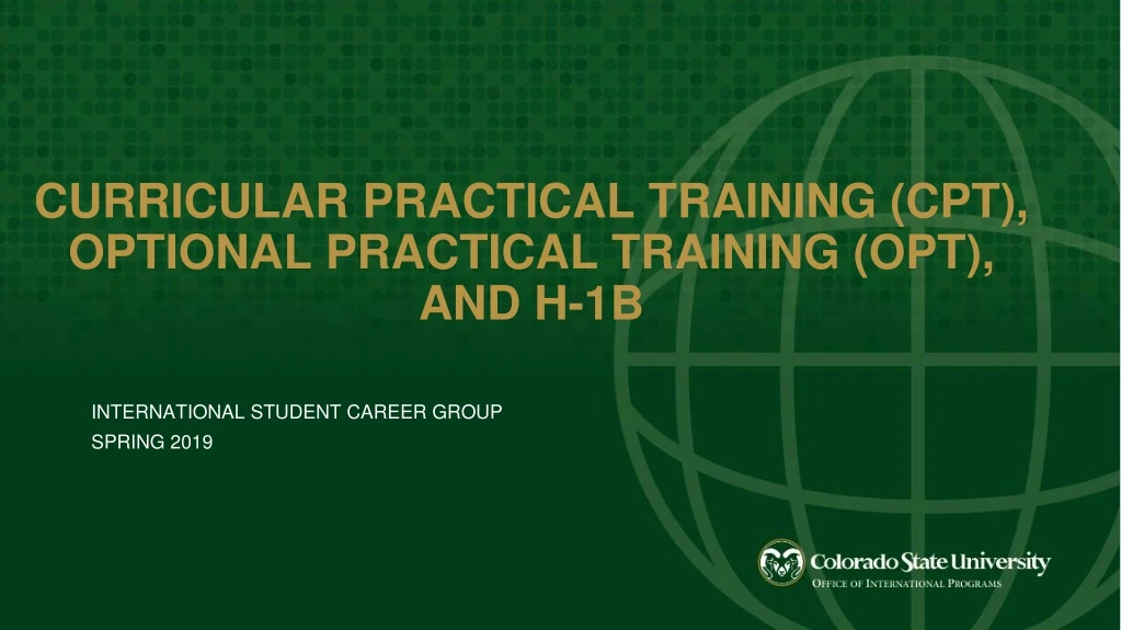 curricular practical training cpt optional