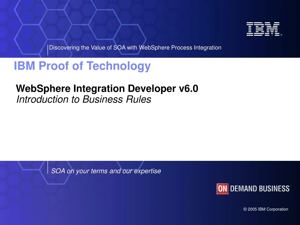 websphere integration developer v6 0 introduction to business rules