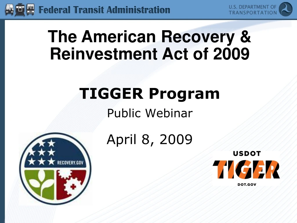 the american recovery reinvestment act of 2009