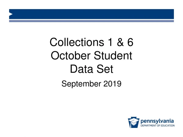 Collections 1 &amp; 6 October Student  Data Set