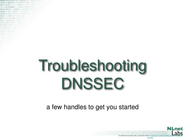Troubleshooting DNSSEC