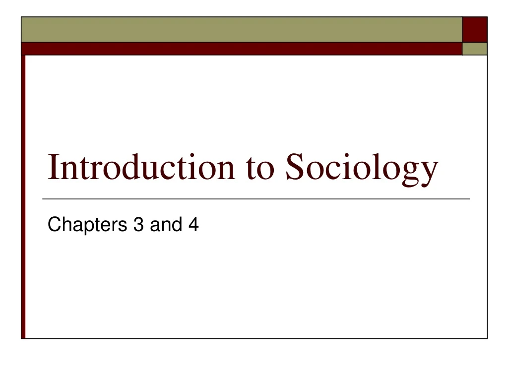 introduction to sociology