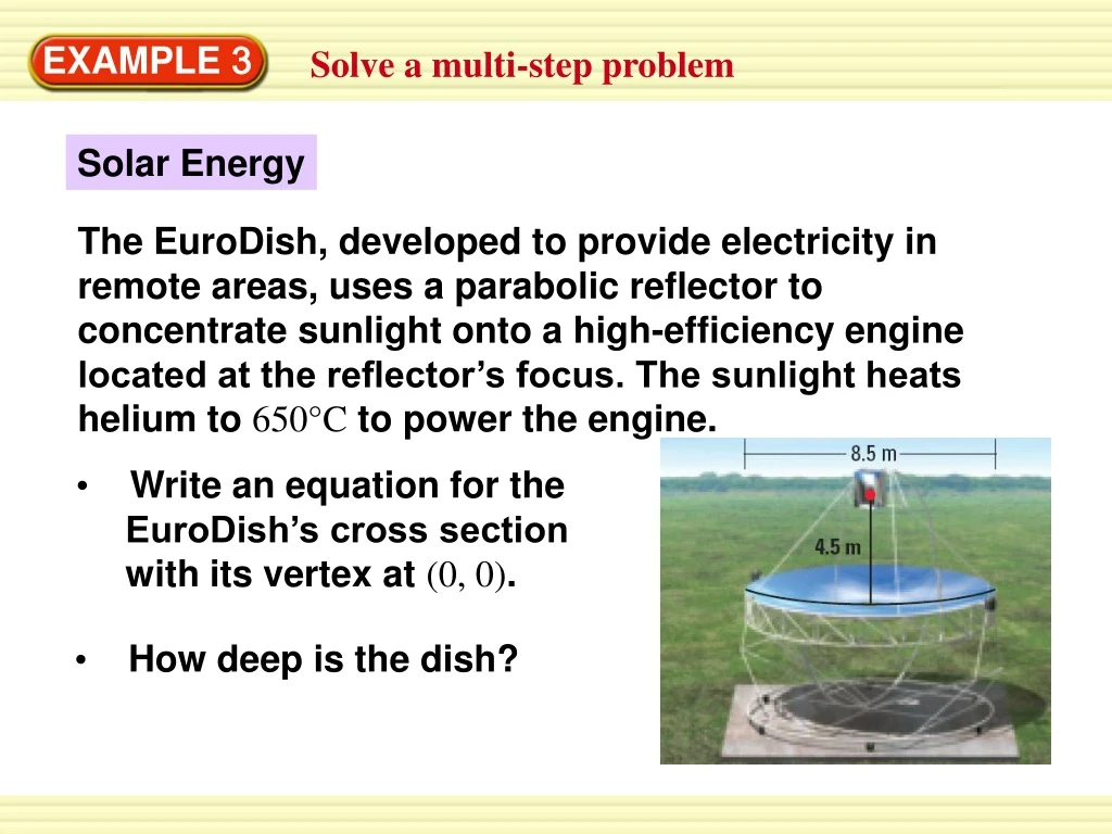 the eurodish developed to provide electricity