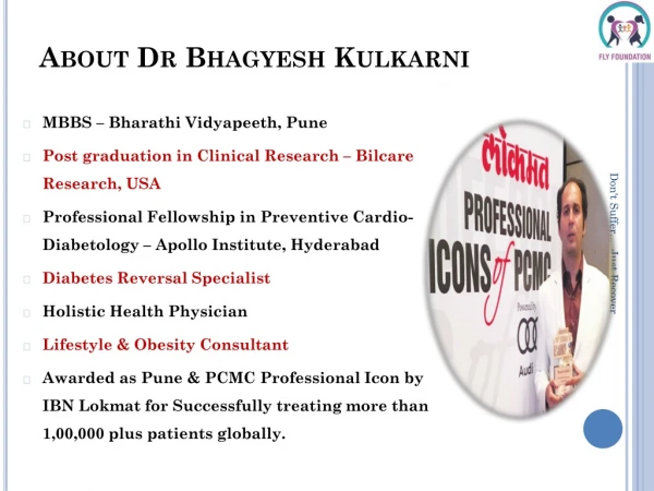 Dr. Bhagyesh Kulkarni Diabetologist in Pune | Diabetes Free Forever