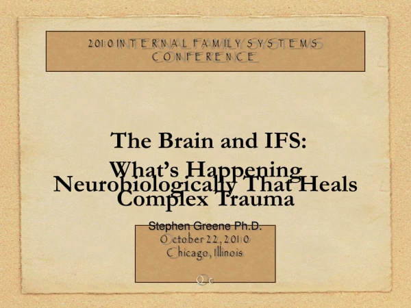 The Brain and IFS: What’s Happening Neurobiologically That Heals Complex Trauma