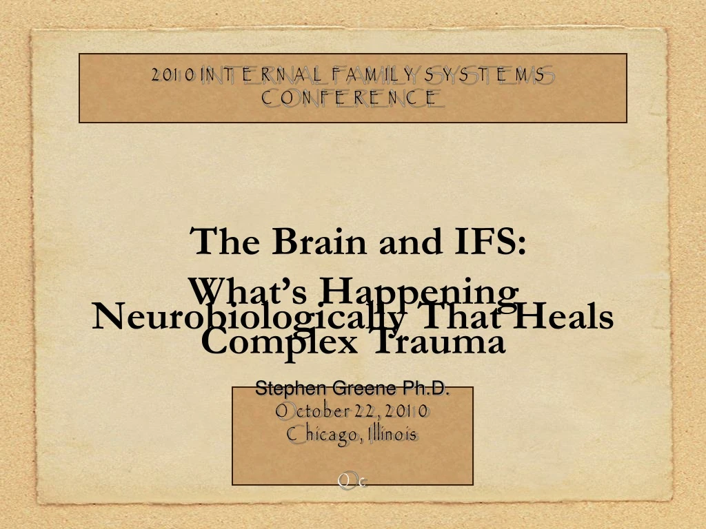 the brain and ifs what s happening neurobiologically that heals complex trauma