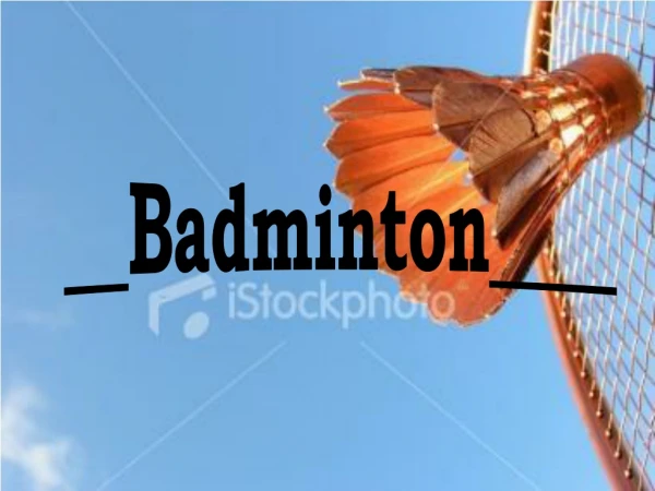 __Badminton____