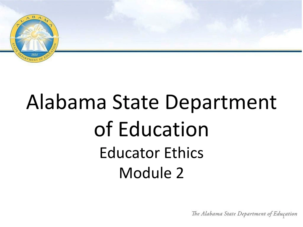 alabama state department of education educator ethics module 2