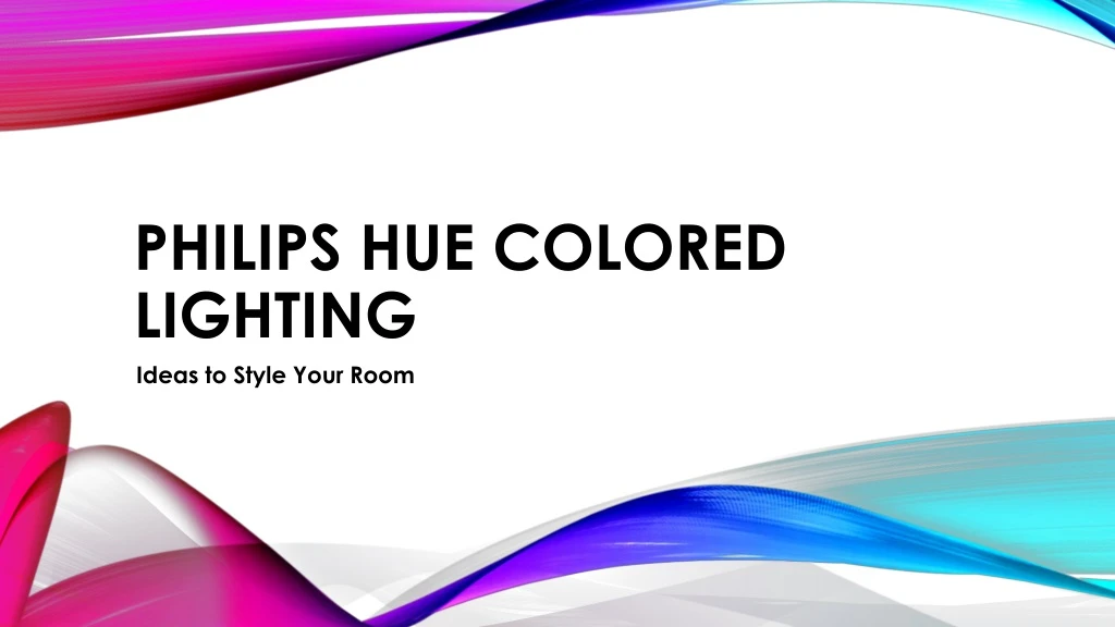 philips hue colored lighting