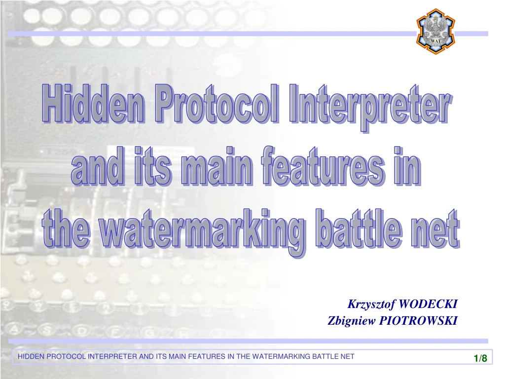 hidden protocol interpreter and its main features