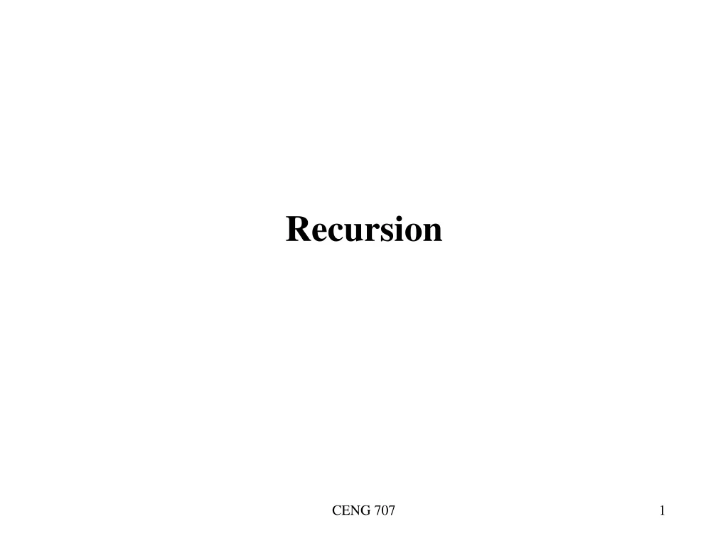 recursion