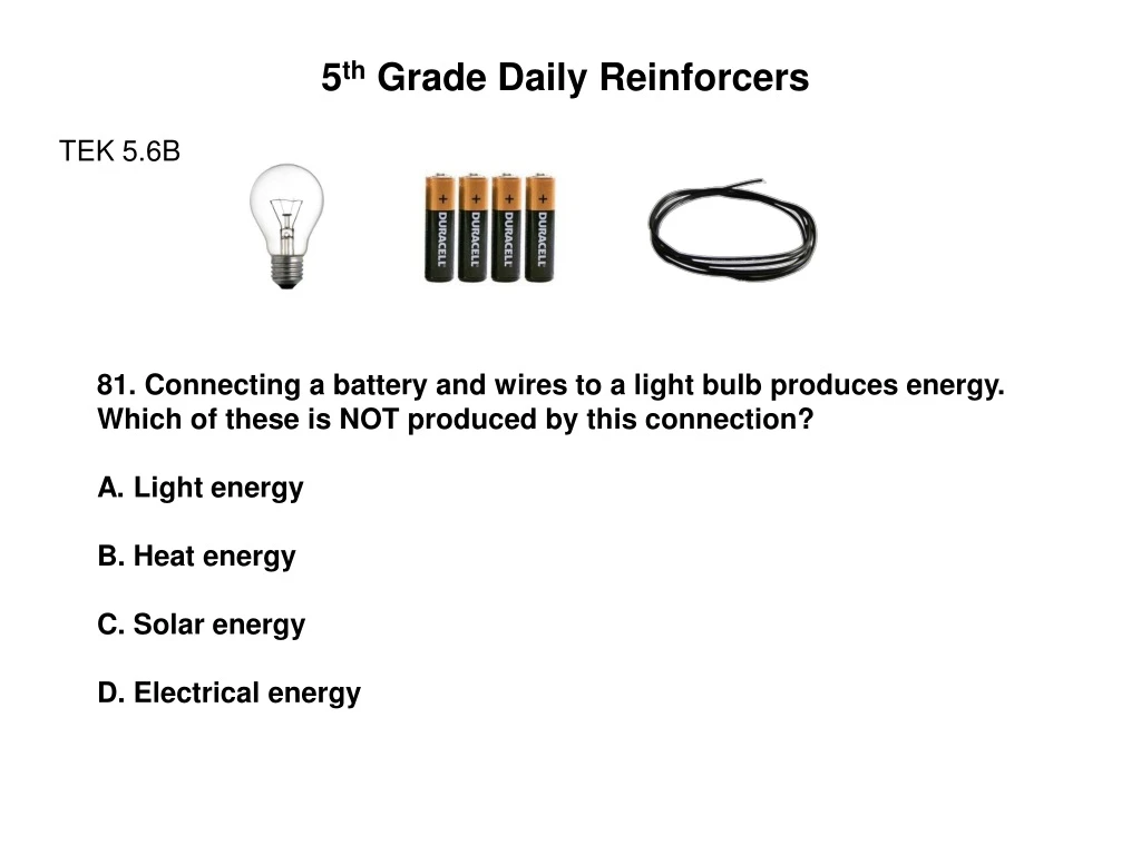 5 th grade daily reinforcers tek 5 6b