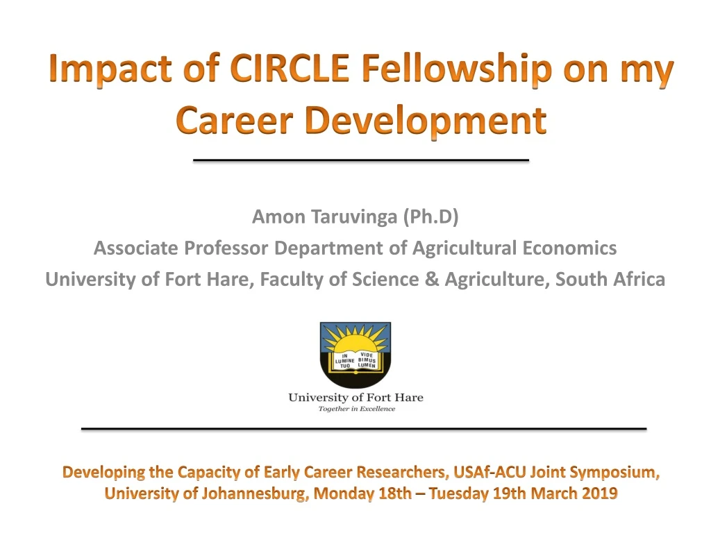 impact of circle fellowship on my career development