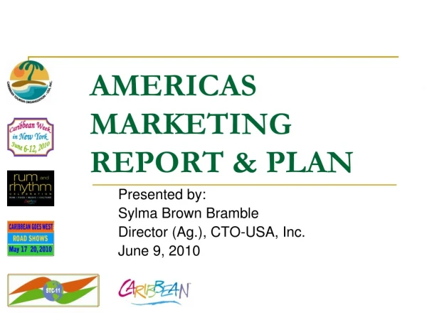 AMERICAS MARKETING REPORT &amp; PLAN