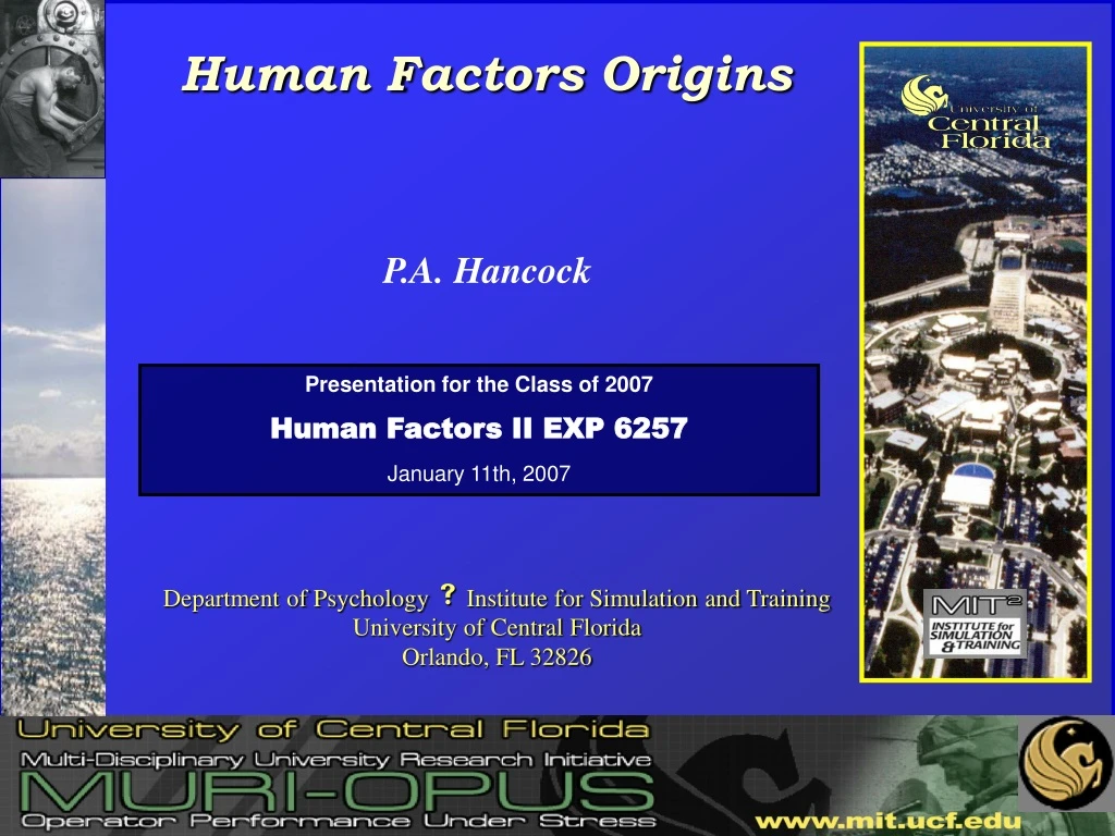 human factors origins