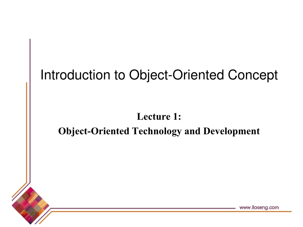 introduction to object oriented concept