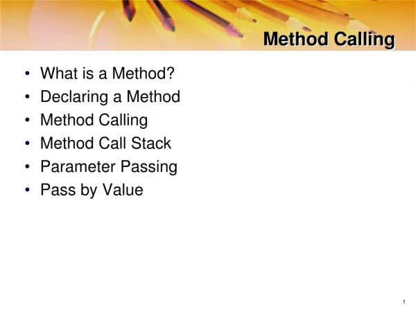 Method Calling